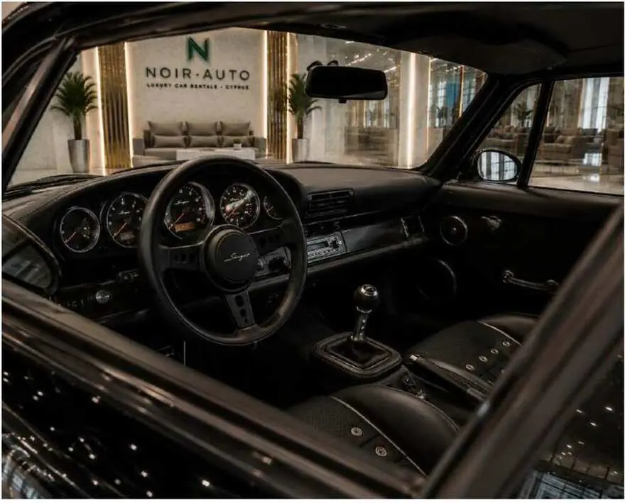 Hand-finished interior of the Singer-reimagined 911